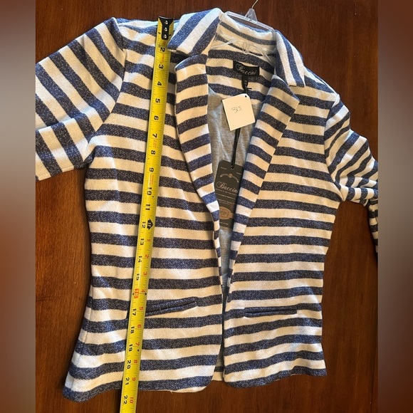 Navy/white striped blazer - Picture 6 of 6